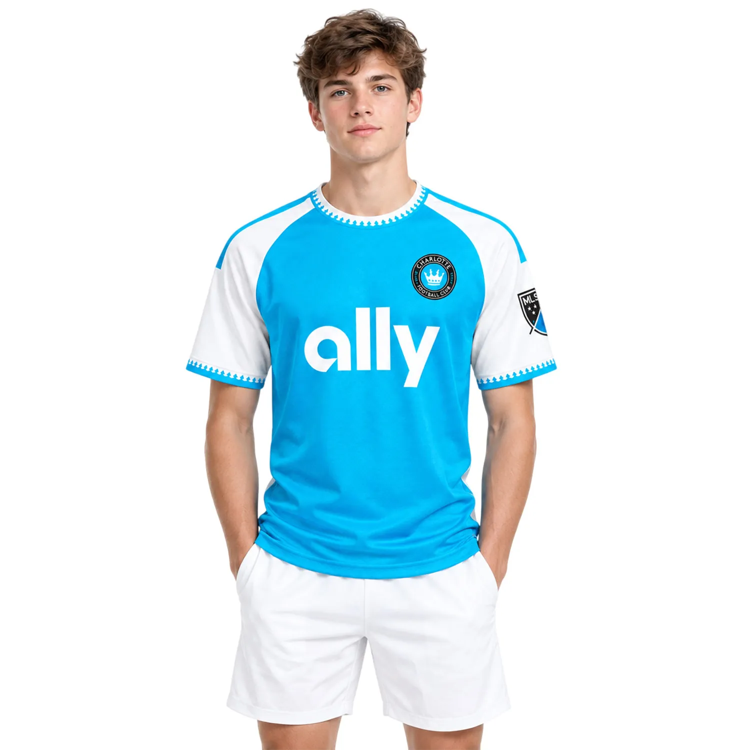 Pep Biel Blue Jersey Vibrant Custom Charlotte FC Player 2026