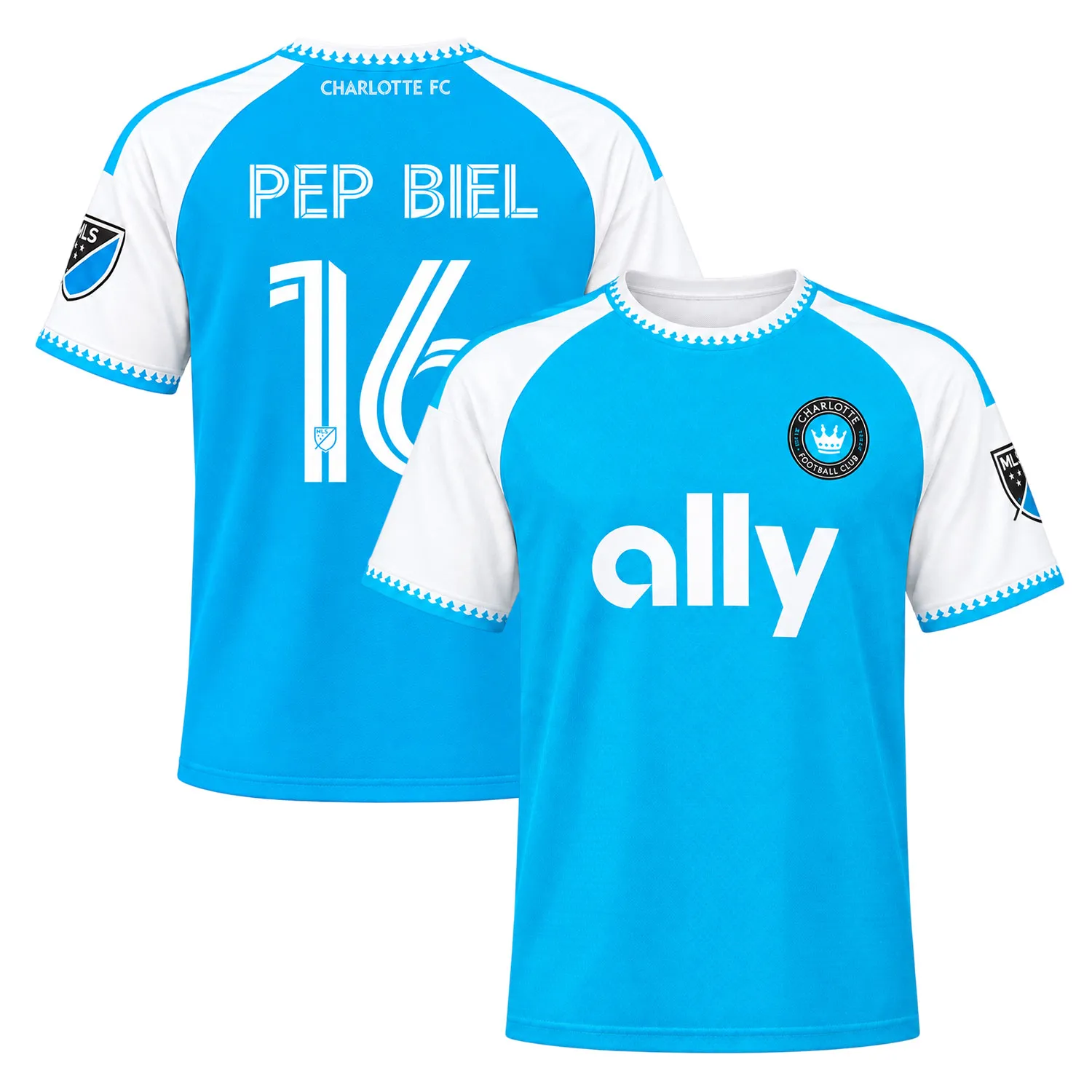 Pep Biel Blue Jersey Vibrant Custom Charlotte FC Player 2026