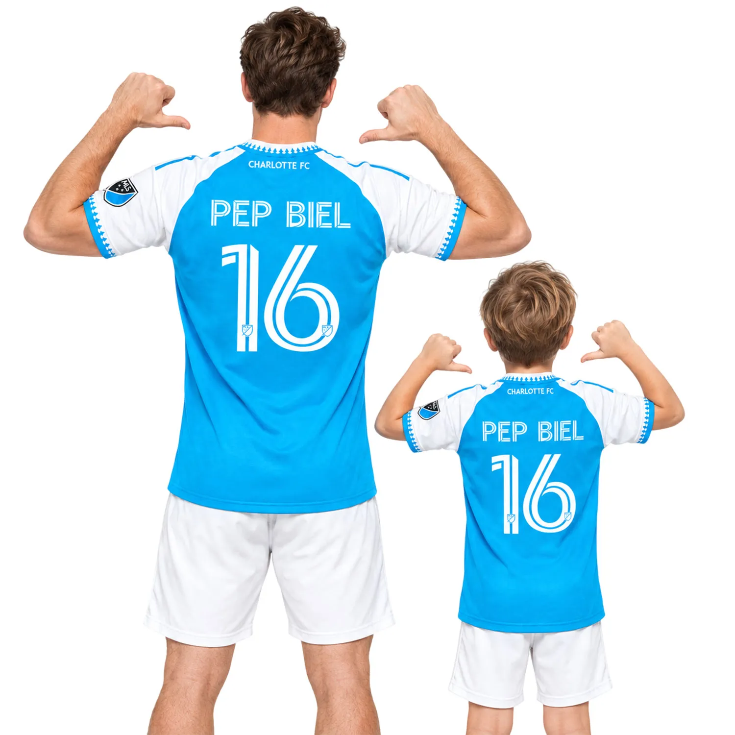 Pep Biel Blue Jersey Vibrant Custom Charlotte FC Player 2026