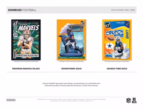 2024 Panini Donruss NFL Football Retail Box view 4