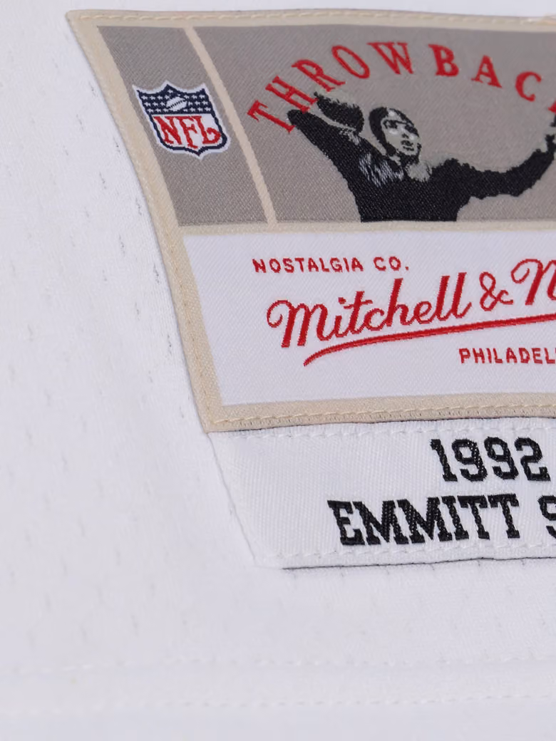 Emmitt Smith #22 Dallas Cowboys 1992 Legacy NFL Jersey White view 3