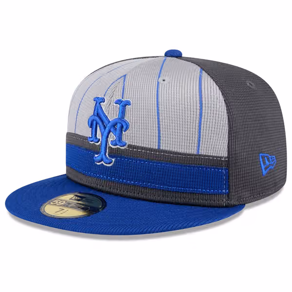 New York Mets Colorway 2025 MLB Batting Practice 59FIFTY Fitted Cap Gray product photo