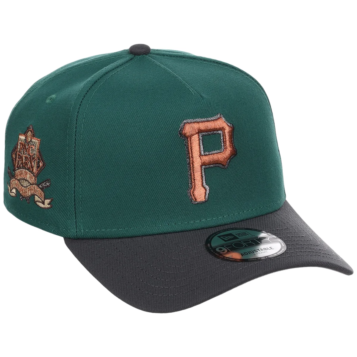 Pittsburgh Pirates MLB Emerald Graphite New Era 9FORTY front view