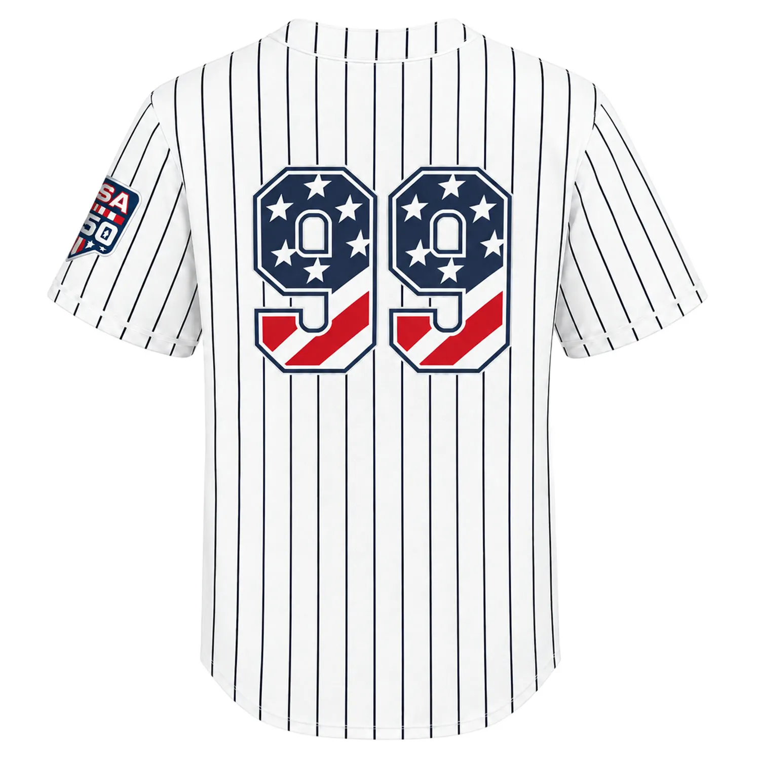 Fourth of July Aaron Judge Yankees Jersey Bold White Home USA 250 Style