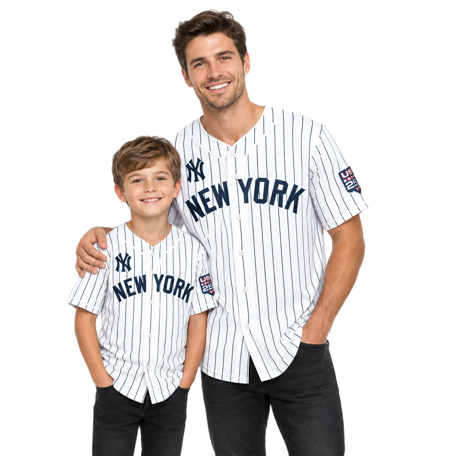 Fourth of July Aaron Judge Yankees Jersey Bold White Home USA 250 Style