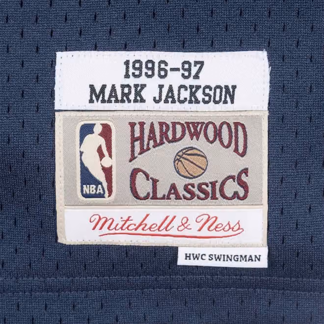 Mark Jackson #13 Indiana Pacers 1996-97 Swingman NBA Jersey Navy view 3