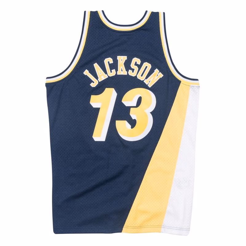 Mark Jackson #13 Indiana Pacers 1996-97 Swingman NBA Jersey Navy view 2