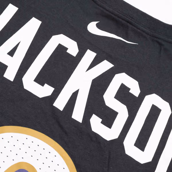 Lamar Jackson #8 Baltimore Ravens Nike Player NFL T-Shirt Black view 4