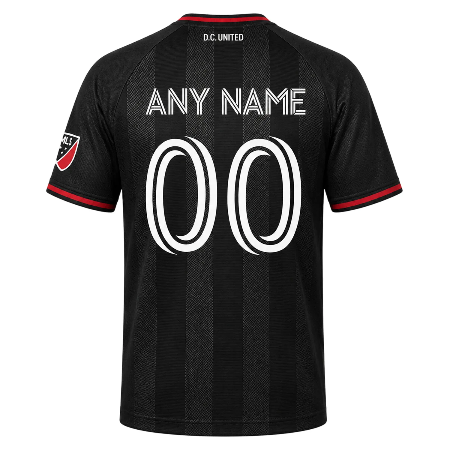 DC United MLS Black Jersey Custom – Elite Fan Edition