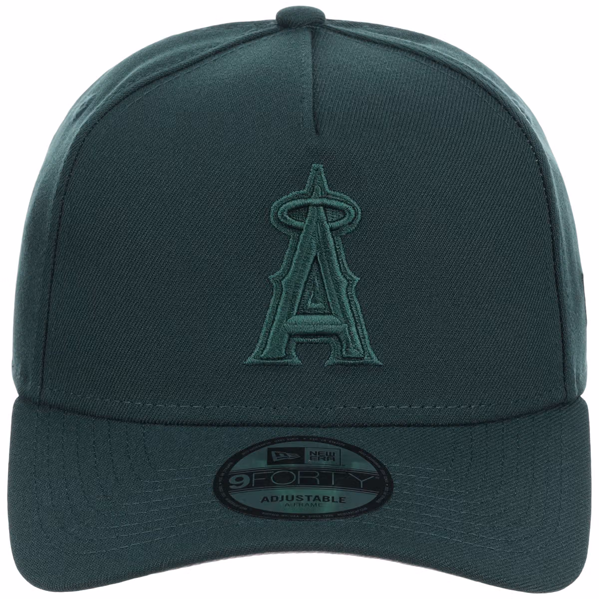 Anaheim Angels MLB Dark Green FASHION CORE New Era 9FORTY A-Frame detail view