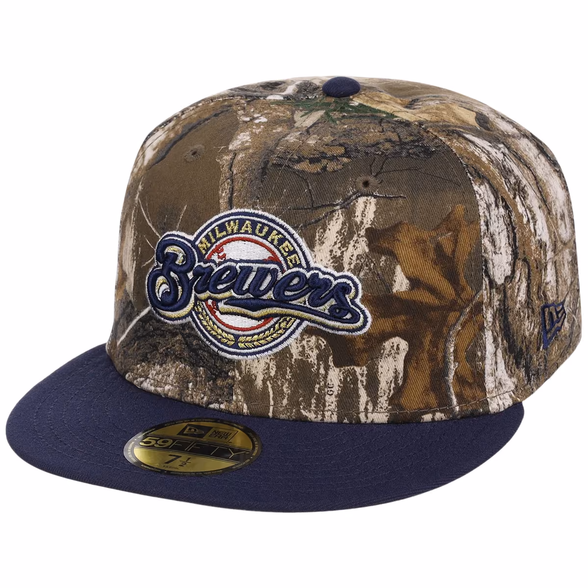 Milwaukee Brewers MLB Realtree OTC New Era 59FIFTY detail view