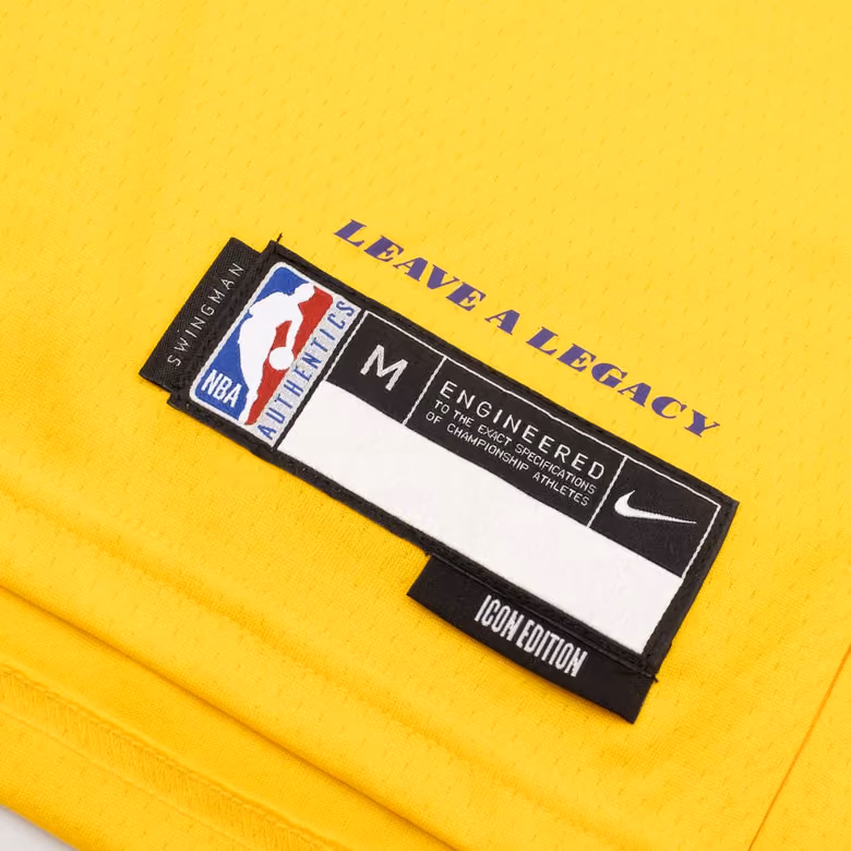 LeBron James #23 Los Angeles Lakers Nike Swingman NBA Jersey Yellow (YOUTH) view 5