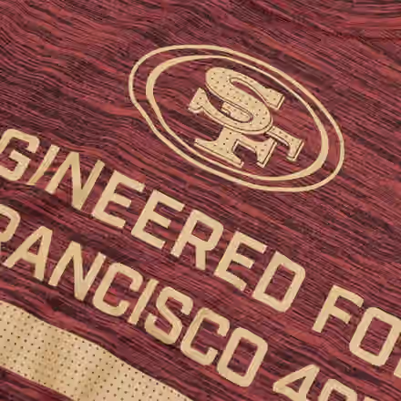 San Francisco 49ers 2025 NFL Sideline Nike Velocity Performance Long Sleeve T-Shirt Red view 3