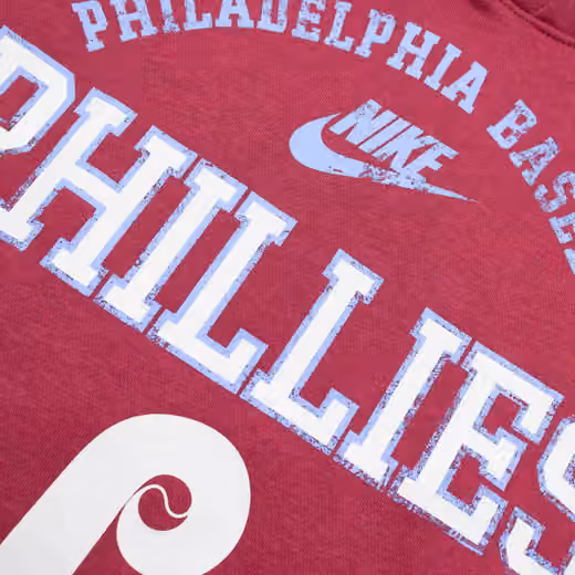 Philadelphia Phillies Nike Club Cooperstown Splitter MLB Hoodie Maroon view 3