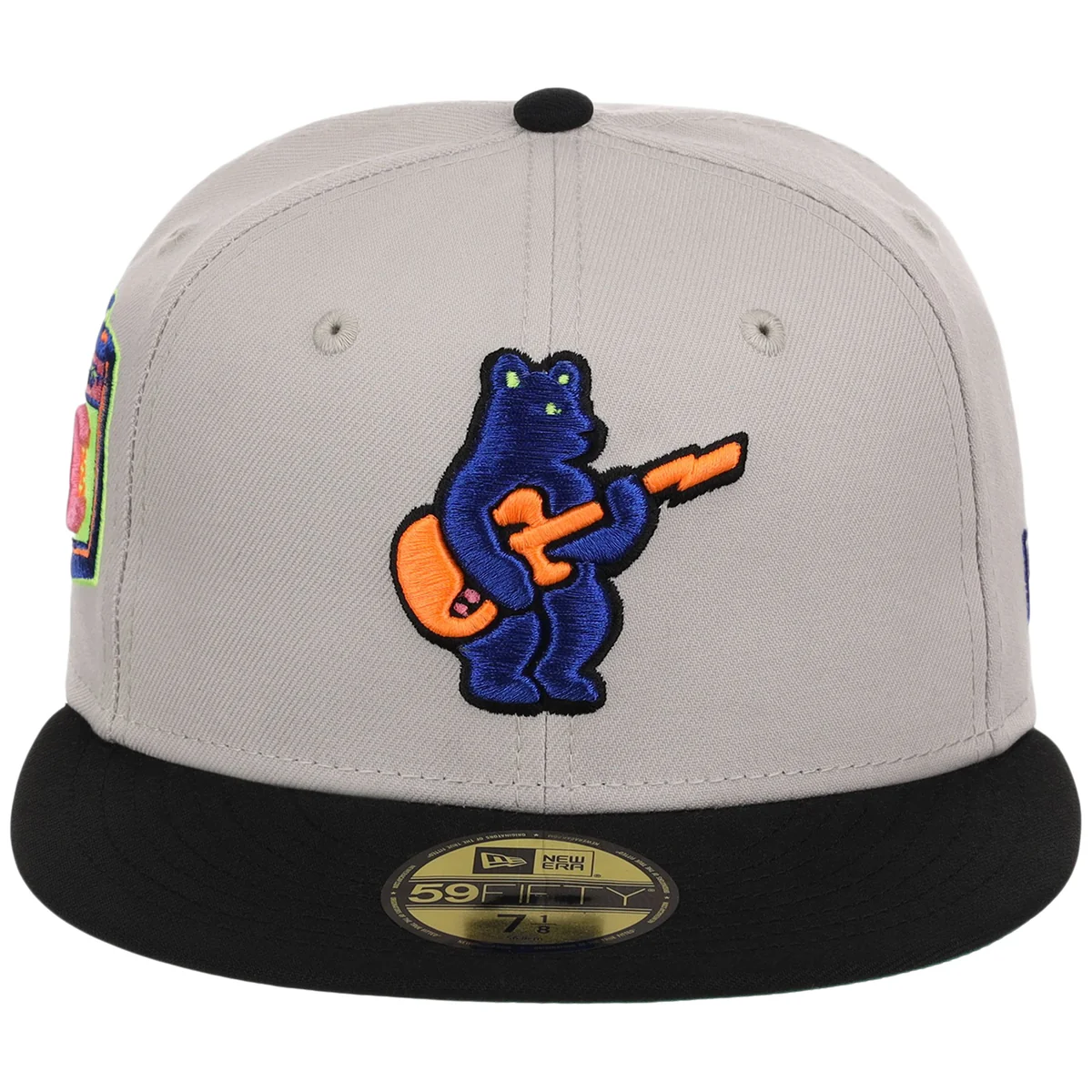 Chicago Cubs MLB Main Stage Stone Neon New Era 59FIFTY detail view