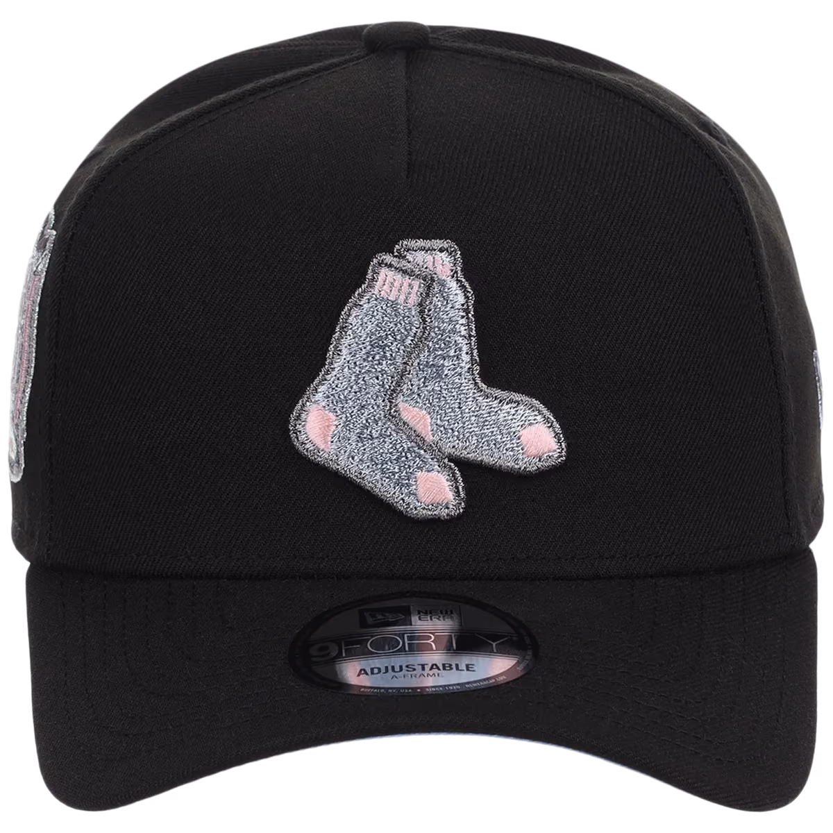 Boston Red Sox MLB Pewter Skies New Era 9FORTY A-Frame detail view