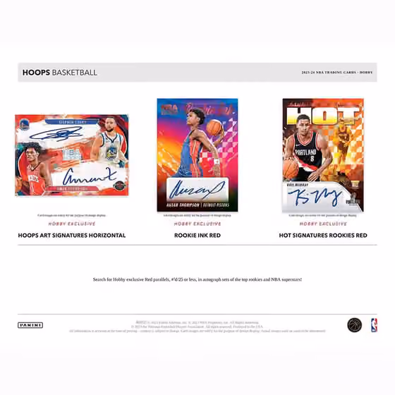 2023/24 Panini NBA Hoops Basketball Hobby Box view 2