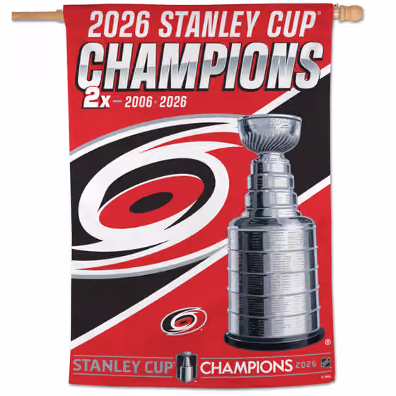 Carolina Hurricanes 2026 Stanley Cup Champions Banner Flag view 1