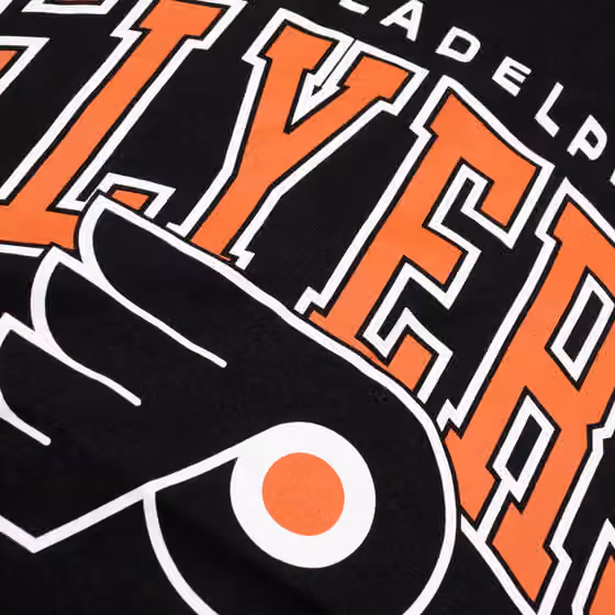 Philadelphia Flyers Starter Drop The Puck NHL T-Shirt Black view 3