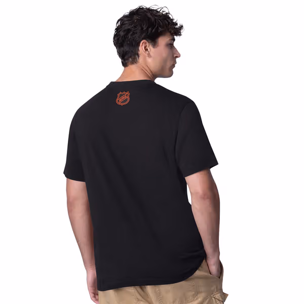Philadelphia Flyers Starter Drop The Puck NHL T-Shirt Black view 2