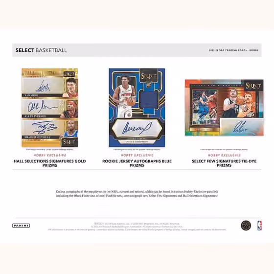 2023/24 Panini Select Basketball NBA Hobby Box view 3