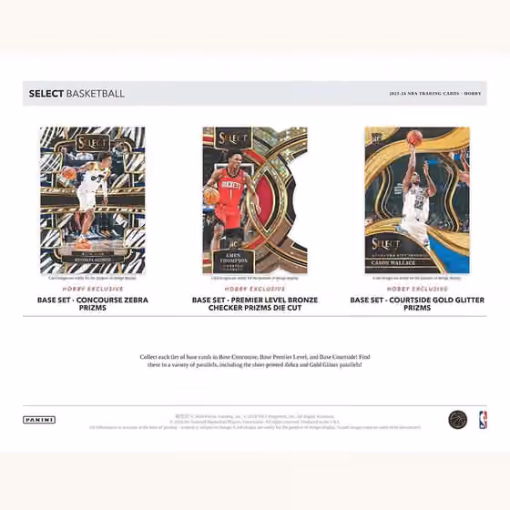 2023/24 Panini Select Basketball NBA Hobby Box view 2