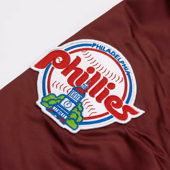 Philadelphia Phillies Alpha Industries MA-1 MLB Full-Zip Fleece Jacket view 4