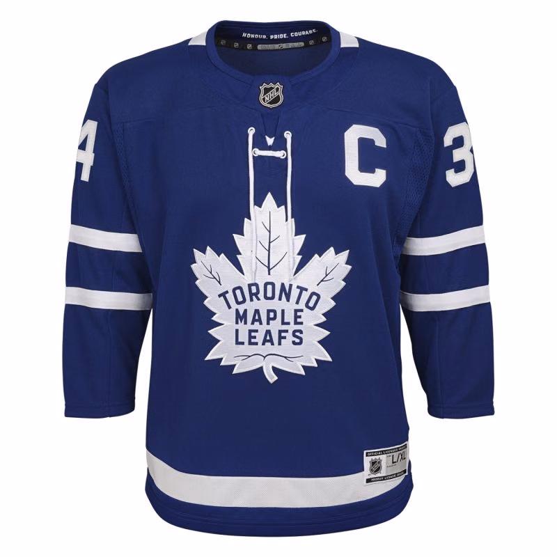 Auston Matthews #34 Toronto Maple Leafs Premier NHL Jersey Blue (YOUTH) view 2