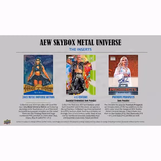 2025 Upper Deck AEW Skybox Metal Universe All Elite Wrestling Hobby Box view 3