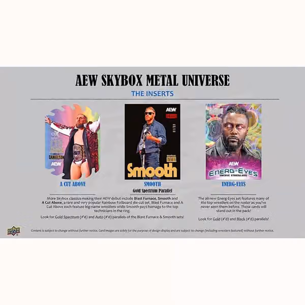 2025 Upper Deck AEW Skybox Metal Universe All Elite Wrestling Hobby Box view 4