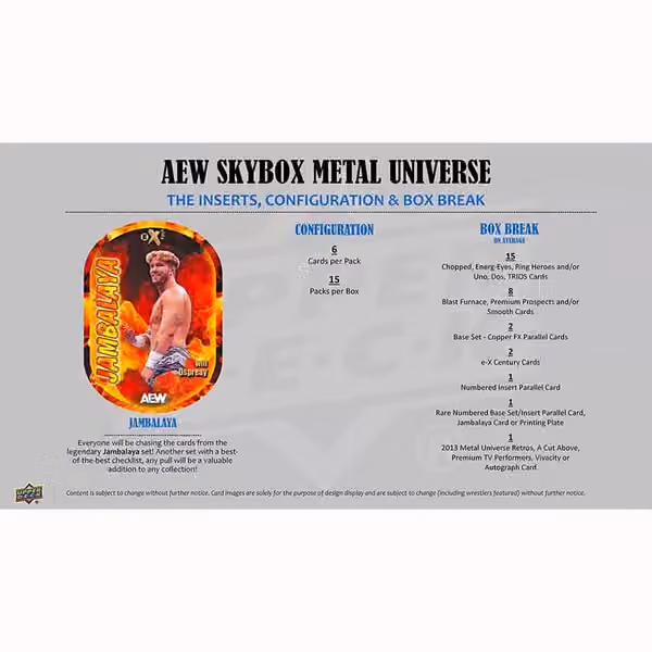 2025 Upper Deck AEW Skybox Metal Universe All Elite Wrestling Hobby Box view 5