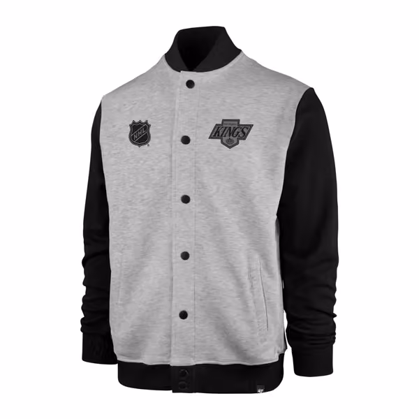 Los Angeles Kings Vintage '47 Burnside Hockey Letterman Track Jacket view 1