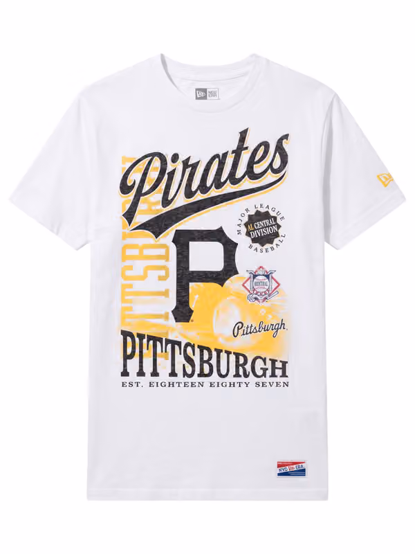 Pittsburgh Pirates Division Oversized MLB T-Shirt White view 1