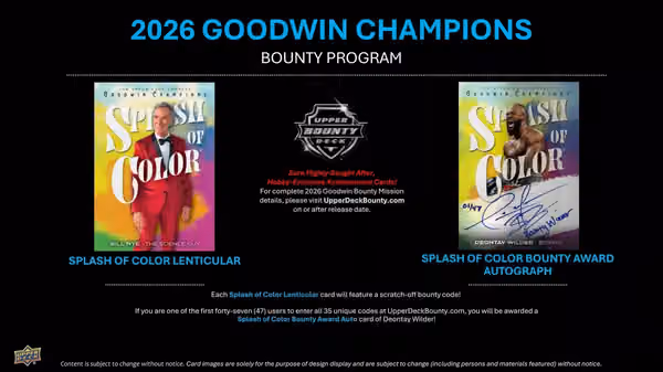 2026 Upper Deck Goodwin Champions Hobby Box view 6