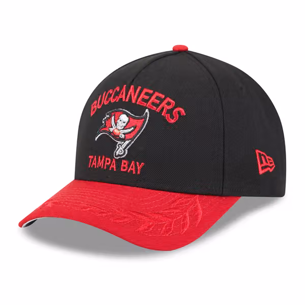 Tampa Bay Buccaneers 2025 NFL Draft 9FORTY M-Crown A-Frame Snapback Cap Black product photo