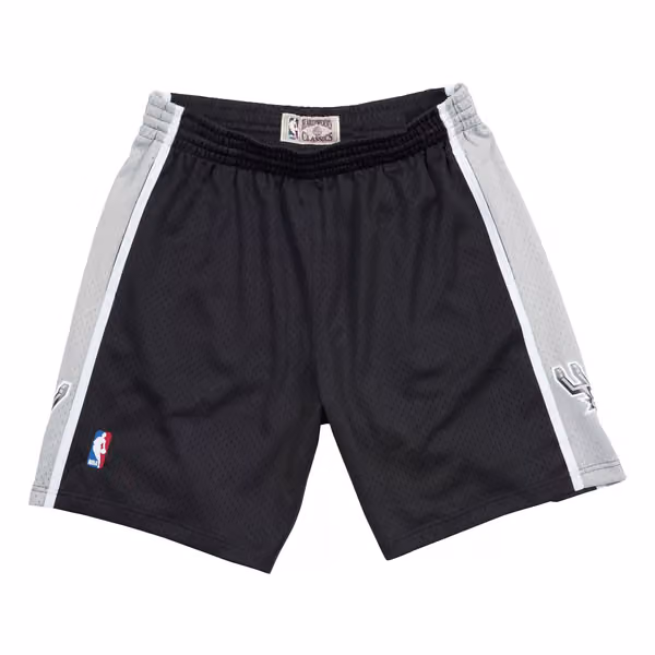 San Antonio Spurs 1998-99 Mitchell & Ness Swingman NBA Shorts Black view 1