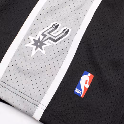 San Antonio Spurs 1998-99 Mitchell & Ness Swingman NBA Shorts Black view 5