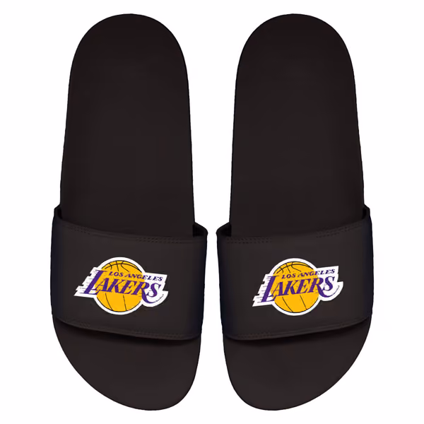 Los Angeles Lakers Primary Logo ISlide NBA Gel Slides Black view 1