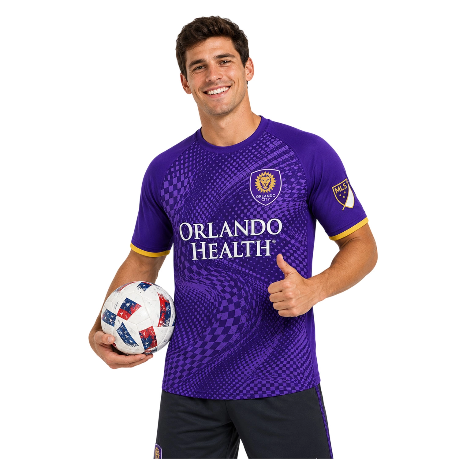 Orlando City Fan Jersey Stunning Purple Wave