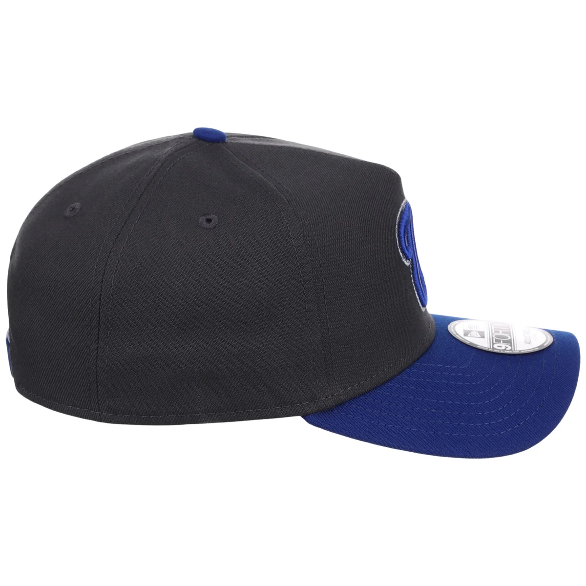 Washington Nationals MLB Graphite x Royal FASHION CORE New Era 9FORTY A-Frame detail view