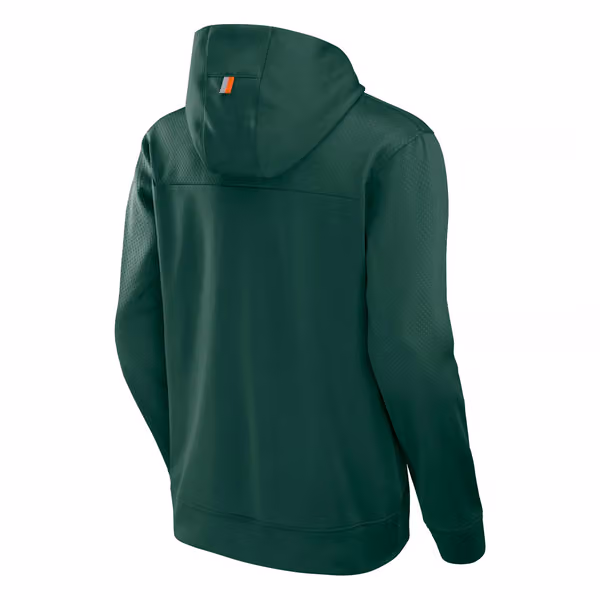 Miami Hurricanes Defender NCAA Hoodie Green view 2