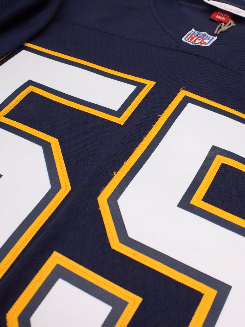Junior Seau #55 San Diego Chargers 1994 Legacy Throwback NFL Jersey Navy view 4