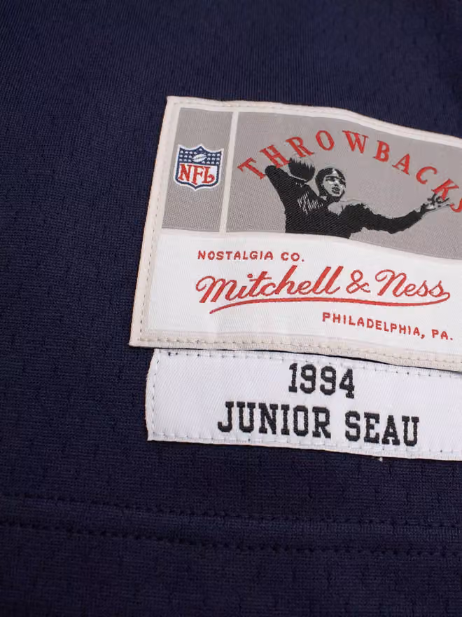 Junior Seau #55 San Diego Chargers 1994 Legacy Throwback NFL Jersey Navy view 6