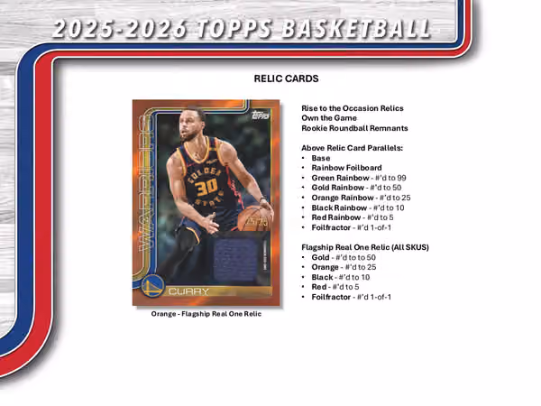 2025/26 Topps NBA Basketball Hobby Box view 6