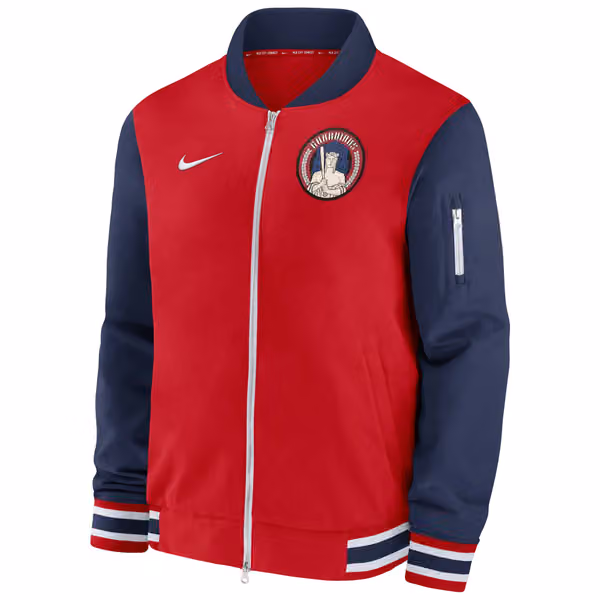 Cleveland Guardians 2024 City Connect MLB Authentic Nike Bomber Jacket view 2