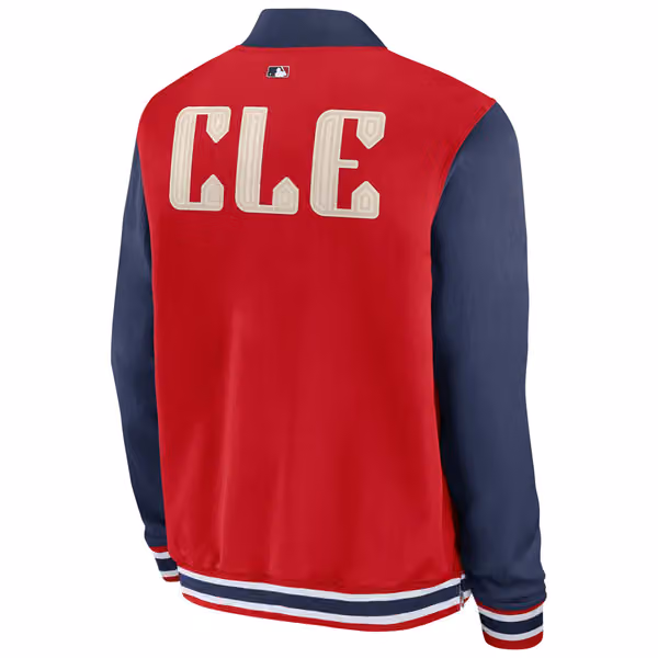 Cleveland Guardians 2024 City Connect MLB Authentic Nike Bomber Jacket view 3