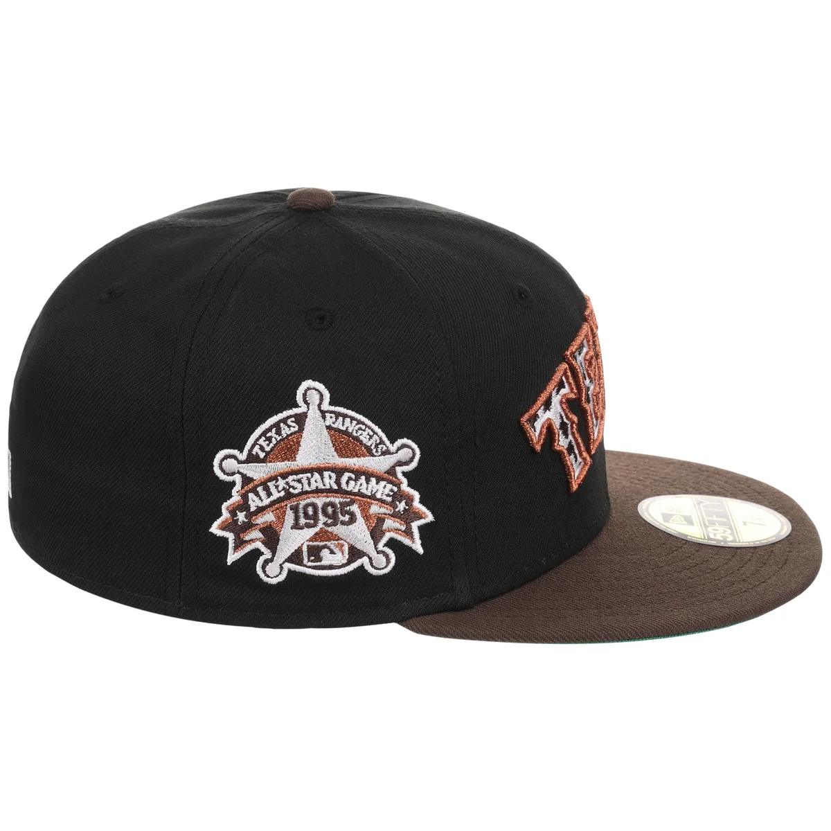 Texas Rangers 'Cowhide' New Era 59FIFTY detail view