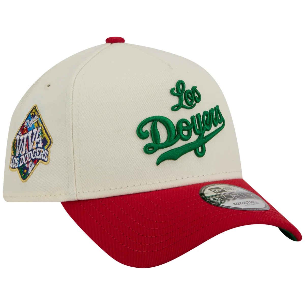 Los Angeles Dodgers Los Angeles Crown the City - Doyers - Chrome/Red New Era 9FORTY front view