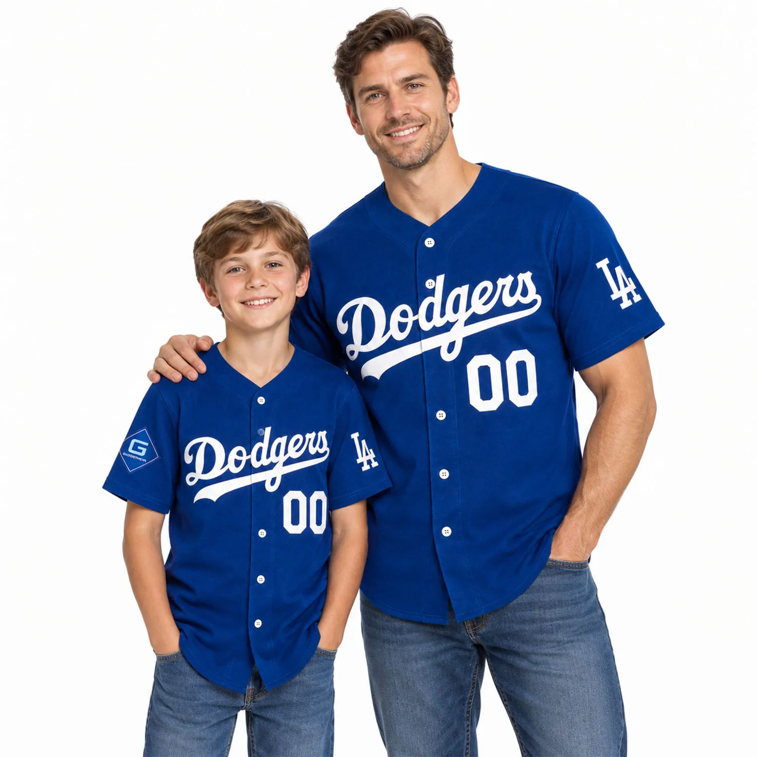Dodgers Jersey Personalized Name & Number Bold Fan Wear