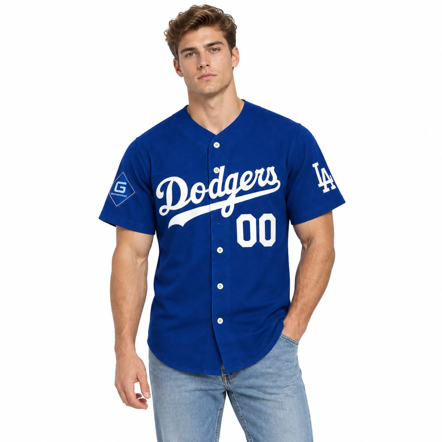 Dodgers Jersey Personalized Name & Number Bold Fan Wear